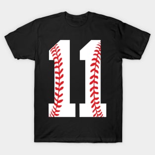 Eleventh Birthday 11th BASEBALL gift Number 11 Born in 2009 T-Shirt